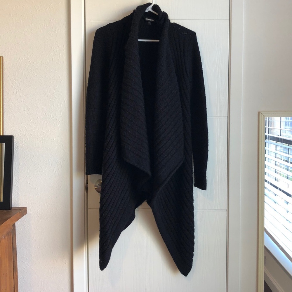 Express drapey shawl sweater cardigan